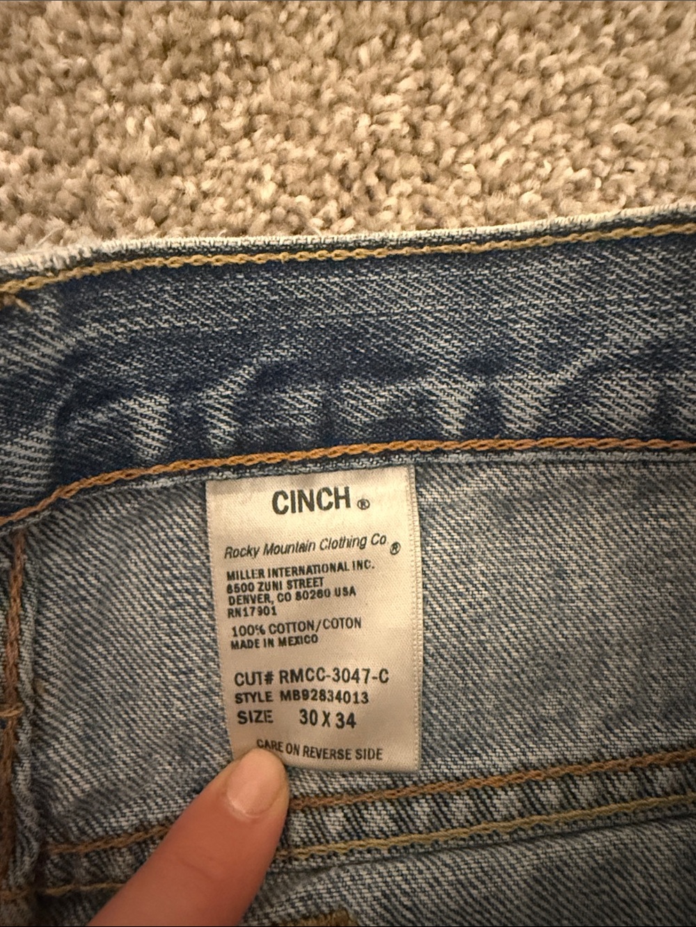 Cinch Distressed Cutoff Shorts - Picture 2 of 3